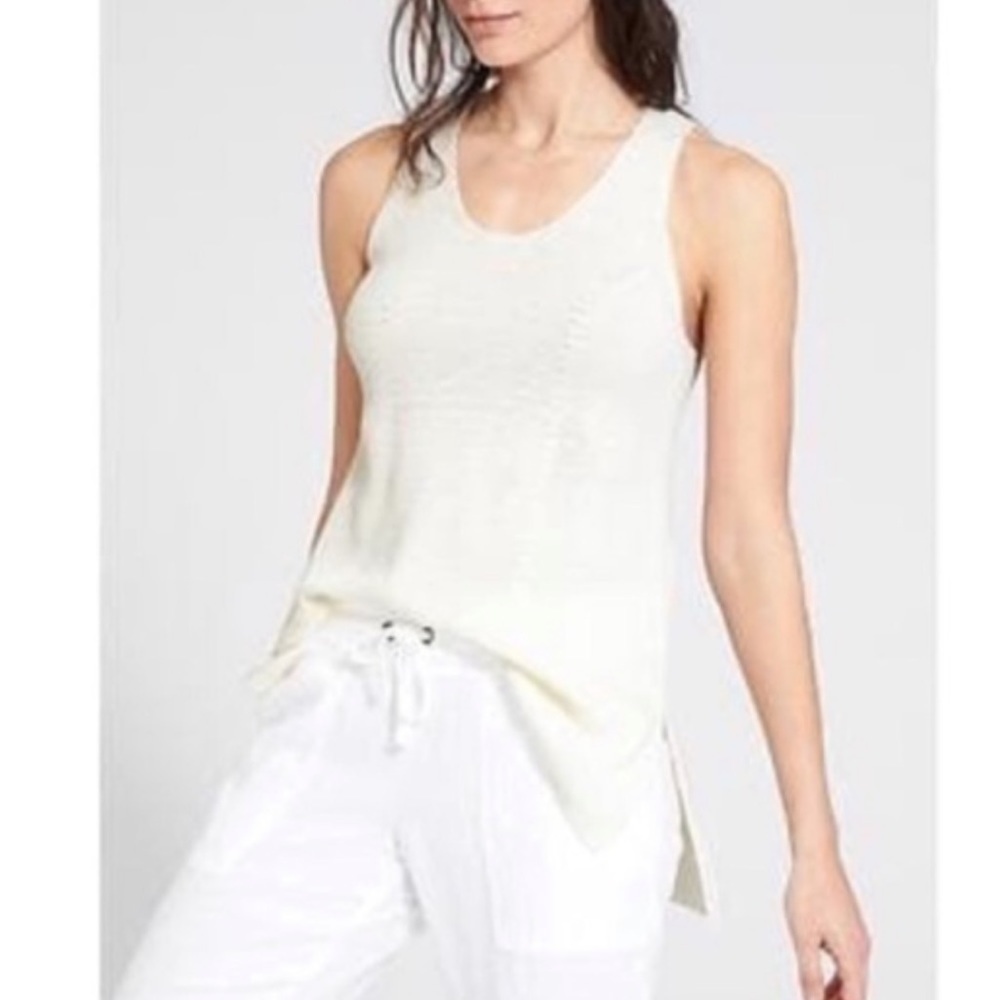 Athleta | Escondida‎ | Linen Blend Sweater Tank Top